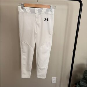 Under Armour Kids White Baseball Pants